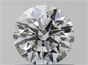 Natural Diamond 0.56 Carats, Round with Excellent Cut, K Color, VS2 Clarity and Certified by GIA