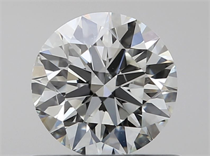 Picture of Natural Diamond 0.56 Carats, Round with Excellent Cut, K Color, VS2 Clarity and Certified by GIA