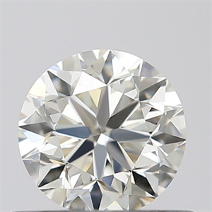 Picture of Natural Diamond 0.50 Carats, Round with Very Good Cut, K Color, IF Clarity and Certified by GIA