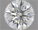 Natural Diamond 0.42 Carats, Round with Excellent Cut, H Color, VS1 Clarity and Certified by IGI