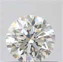 Natural Diamond 0.41 Carats, Round with Excellent Cut, K Color, IF Clarity and Certified by GIA