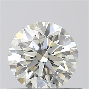 Picture of Natural Diamond 0.41 Carats, Round with Excellent Cut, K Color, IF Clarity and Certified by GIA