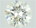 Natural Diamond 3.01 Carats, Round with Very Good Cut, K Color, VS2 Clarity and Certified by GIA