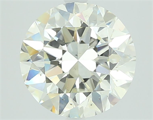 Picture of Natural Diamond 3.01 Carats, Round with Very Good Cut, K Color, VS2 Clarity and Certified by GIA