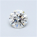 Natural Diamond 0.46 Carats, Round with Very Good Cut, J Color, SI1 Clarity and Certified by GIA