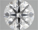 Natural Diamond 3.01 Carats, Round with Excellent Cut, F Color, SI1 Clarity and Certified by GIA