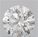 Natural Diamond 0.57 Carats, Round with Excellent Cut, I Color, SI2 Clarity and Certified by GIA