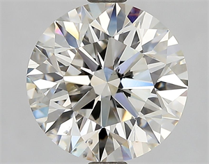 Picture of Natural Diamond 2.12 Carats, Round with Excellent Cut, I Color, VS2 Clarity and Certified by GIA