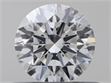 Natural Diamond 0.41 Carats, Round with Excellent Cut, D Color, VS2 Clarity and Certified by GIA