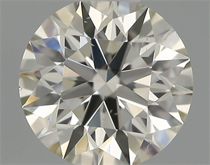 Picture of Natural Diamond 0.50 Carats, Round with Excellent Cut, I Color, VS2 Clarity and Certified by IGI