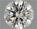 Natural Diamond 0.51 Carats, Round with Excellent Cut, H Color, SI1 Clarity and Certified by IGI