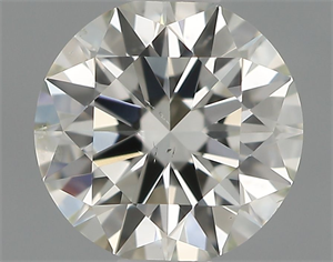 Picture of Natural Diamond 0.51 Carats, Round with Excellent Cut, H Color, SI1 Clarity and Certified by IGI