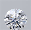 Natural Diamond 0.40 Carats, Round with Excellent Cut, D Color, SI2 Clarity and Certified by GIA