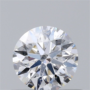 Picture of Natural Diamond 0.40 Carats, Round with Excellent Cut, D Color, SI2 Clarity and Certified by GIA