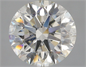 Natural Diamond 4.22 Carats, Round with Excellent Cut, I Color, SI2 Clarity and Certified by GIA