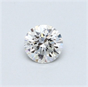 Natural Diamond 0.40 Carats, Round with Very Good Cut, E Color, SI1 Clarity and Certified by GIA