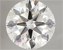 Natural Diamond 2.01 Carats, Round with Excellent Cut, H Color, VS1 Clarity and Certified by GIA