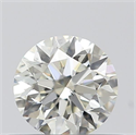 Natural Diamond 0.40 Carats, Round with Excellent Cut, K Color, SI1 Clarity and Certified by GIA