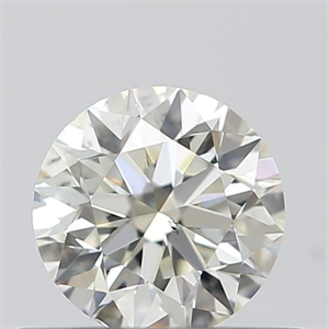 Picture of Natural Diamond 0.40 Carats, Round with Excellent Cut, K Color, SI1 Clarity and Certified by GIA