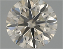 Natural Diamond 0.50 Carats, Round with Excellent Cut, J Color, SI2 Clarity and Certified by IGI