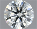 Natural Diamond 0.40 Carats, Round with Excellent Cut, I Color, SI1 Clarity and Certified by IGI