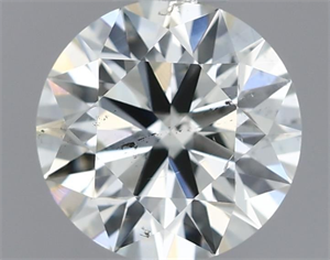 Picture of Natural Diamond 0.40 Carats, Round with Excellent Cut, I Color, SI1 Clarity and Certified by IGI