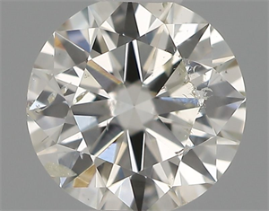 Picture of Natural Diamond 0.40 Carats, Round with Excellent Cut, H Color, SI2 Clarity and Certified by IGI