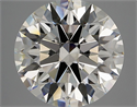 Natural Diamond 5.68 Carats, Round with Excellent Cut, J Color, VS1 Clarity and Certified by GIA