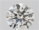 Natural Diamond 0.40 Carats, Round with Excellent Cut, H Color, VS2 Clarity and Certified by GIA