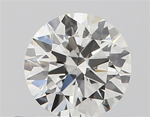 Picture of Natural Diamond 0.40 Carats, Round with Excellent Cut, H Color, VS2 Clarity and Certified by GIA