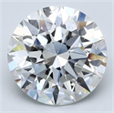 Natural Diamond 4.02 Carats, Round with Excellent Cut, H Color, VS1 Clarity and Certified by GIA