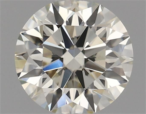 Picture of Natural Diamond 0.62 Carats, Round with Excellent Cut, K Color, VS1 Clarity and Certified by IGI