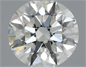 Natural Diamond 0.50 Carats, Round with Excellent Cut, K Color, SI1 Clarity and Certified by GIA