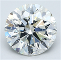 Natural Diamond 5.10 Carats, Round with Very Good Cut, J Color, SI2 Clarity and Certified by GIA