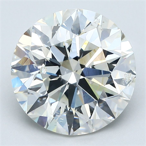 Picture of Natural Diamond 5.10 Carats, Round with Very Good Cut, J Color, SI2 Clarity and Certified by GIA