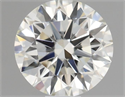 Natural Diamond 0.57 Carats, Round with Excellent Cut, K Color, VS2 Clarity and Certified by GIA