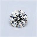 Natural Diamond 0.53 Carats, Round with Excellent Cut, K Color, SI2 Clarity and Certified by GIA