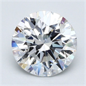 Natural Diamond 1.80 Carats, Round with Excellent Cut, D Color, VVS1 Clarity and Certified by GIA