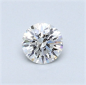 Natural Diamond 0.40 Carats, Round with Very Good Cut, F Color, VS2 Clarity and Certified by GIA