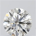 Natural Diamond 0.50 Carats, Round with Excellent Cut, J Color, VVS2 Clarity and Certified by GIA