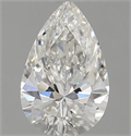 Natural Diamond 0.55 Carats, Pear with  Cut, G Color, VS2 Clarity and Certified by GIA