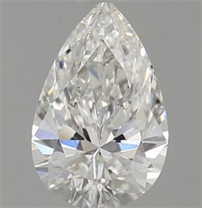 Picture of Natural Diamond 0.55 Carats, Pear with  Cut, G Color, VS2 Clarity and Certified by GIA