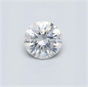 Natural Diamond 0.40 Carats, Round with Very Good Cut, E Color, I1 Clarity and Certified by GIA