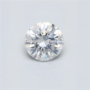 Picture of Natural Diamond 0.40 Carats, Round with Very Good Cut, E Color, I1 Clarity and Certified by GIA