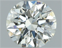 Natural Diamond 0.51 Carats, Round with Excellent Cut, J Color, VVS2 Clarity and Certified by GIA