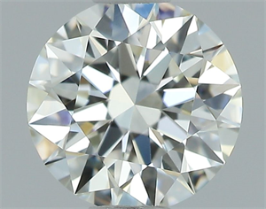 Picture of Natural Diamond 0.51 Carats, Round with Excellent Cut, J Color, VVS2 Clarity and Certified by GIA