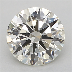 Picture of Natural Diamond 0.51 Carats, Round with Excellent Cut, K Color, VVS1 Clarity and Certified by GIA