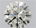 Natural Diamond 0.60 Carats, Round with Excellent Cut, J Color, VVS1 Clarity and Certified by IGI