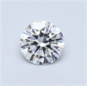 Natural Diamond 0.43 Carats, Round with Very Good Cut, D Color, VVS1 Clarity and Certified by GIA