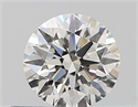 Natural Diamond 0.40 Carats, Round with Very Good Cut, H Color, VS1 Clarity and Certified by GIA